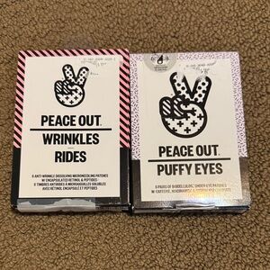 Peace Out Wrinkles + Puffy Eyes Patch Duo - Pink & Lavender Accents